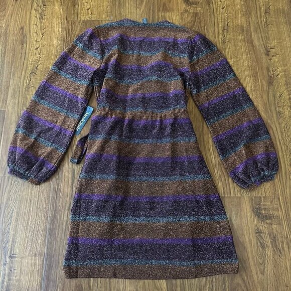 NWT ModCloth Primetime Shine Wrap Dress S - Picture 5 of 7